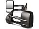 Manual Towing Mirrors; Black (07-12 Sierra 1500)