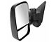 Manual Towing Mirrors; Textured Black (07-13 Sierra 1500)