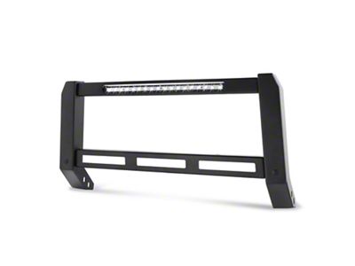 Modular Style Bull Bar with LED Light Bar; Black (99-06 Sierra 1500)