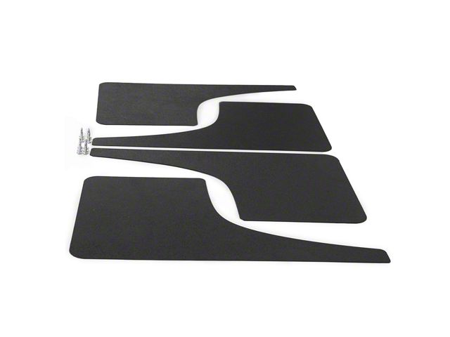 Mud Flaps; Front and Rear; Forged Carbon Fiber Vinyl (14-18 Sierra 1500)