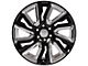 Next Gen Sierra Style Black with Chrome Insert 6-Lug Wheel; 22x9; 28mm Offset (14-18 Sierra 1500)