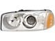 OE Style Headlight; Chrome Housing; Clear Lens; Driver Side (01-06 Sierra 1500)