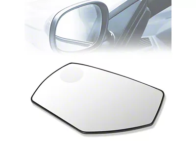 OE Style Heated Mirror Glass with Spot Heated Mirror; Driver Side (14-18 Sierra 1500)