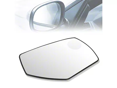 OE Style Heated Mirror Glass with Spot Heated Mirror; Passenger Side (14-18 Sierra 1500)