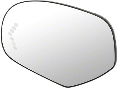 OE Style Heated Mirror Glass with Turn Signal; Driver Side (07-13 Sierra 1500)