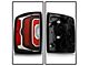 OE Style LED Tail Light; Black Housing; Red/Clear Lens; Driver Side (16-18 Sierra 1500 Denali w/ Factory Halogen Backup Light)