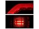 OE Style LED Tail Light; Black Housing; Red/Clear Lens; Driver Side (16-18 Sierra 1500 Denali w/ Factory Halogen Backup Light)