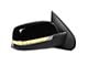 OE Style Side Mirror with LED Puddle Light and Turn Signal; Glossy Black; Passenger Side (14-18 Sierra 1500)