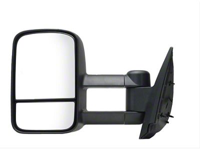 OEM Style Extendable Manual Towing Mirror; Driver Side (07-14 Sierra 1500)