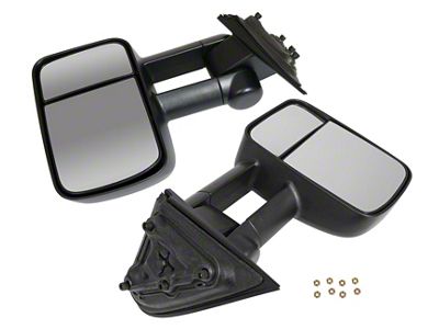 OEM Style Extendable Manual Towing Mirrors; Driver and Passenger Side (14-19 Sierra 1500)