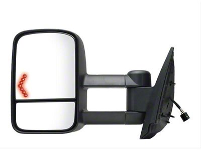 OEM Style Extendable Powered Towing Mirror; Driver Side (07-14 Sierra 1500)