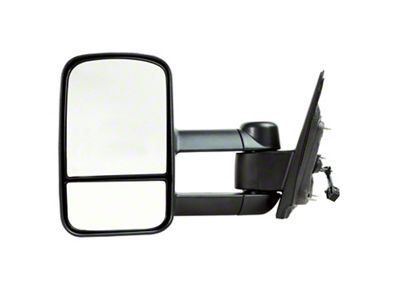 OEM Style Extendable Powered Towing Mirror; Driver Side (14-19 Sierra 1500)