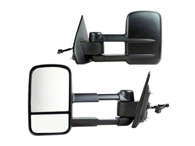 OEM Style Extendable Powered Towing Mirrors; Driver and Passenger Side (14-16 Sierra 1500)