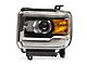 OEM Style Headlight; Chrome Housing; Clear Lens; Driver Side (14-18 Sierra 1500 w/ Factory Halogen Headlights)