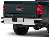 OEM Style Steel Rear Bumper; Not Pre-Drilled for Backup Sensors; Chrome (14-18 Sierra 1500)