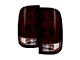 OEM Style Tail Lights; Chrome Housing; Red Smoked Lens (07-13 Sierra 1500)