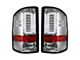 OLED Tail Lights; Chrome Housing; Clear Lens (16-18 Sierra 1500 w/ Factory LED Tail Lights)