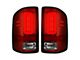 OLED Tail Lights; Chrome Housing; Red Lens (16-18 Sierra 1500 w/ Factory LED Tail Lights)