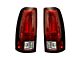 OLED Tail Lights; Chrome Housing; Red Lens (99-06 Sierra 1500 Fleetside)