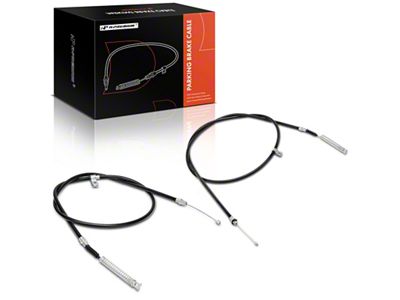 Parking Brake Cables; Rear (99-03 Sierra 1500 Regular Cab w/ 6.50-Foot Standard Box)