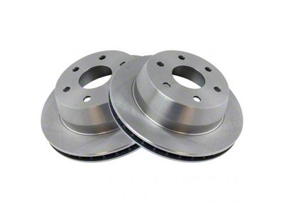 Plain Vented 6-Lug Rotors; Rear Pair (03-06 Sierra 1500 w/ Quadrasteer)