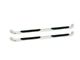 Platinum 4-Inch Oval Side Step Bars; Stainless Steel (19-24 Sierra 1500 Double Cab)