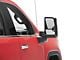 Powered Adjustable Heated Manual Extendable Towing Mirrors with Clear LED Turn Signals; Black (19-24 Sierra 1500)