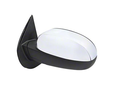 Powered Heated Auto-Fold Mirror with Puddle Light and Turn Signal; Chrome; Driver Side (07-13 Sierra 1500)