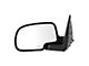 Powered Heated Manual Folding Mirror; Flat Black; Driver Side (03-06 Sierra 1500)