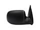 Powered Heated Manual Folding Mirror; Flat Black; Passenger Side (03-06 Sierra 1500)