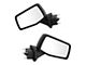 Powered Heated Manual Folding Mirrors with Blind Spot Detection; Textured Black (19-24 Sierra 1500)