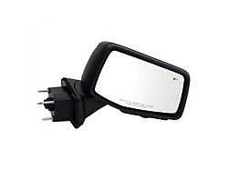 Powered Heated Memory Power Folding Mirror with Blind Spot Detection, Puddle Light and Temperature Sensor; Textured Black; Passenger Side (19-25 Sierra 1500)