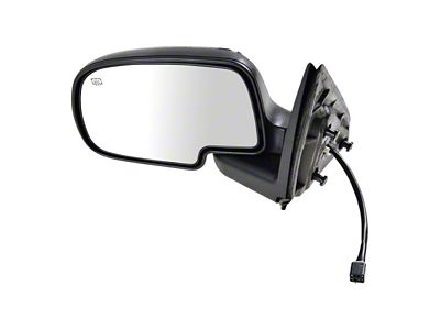 Powered Heated Mirror; Chrome; Driver Side (99-02 Sierra 1500)