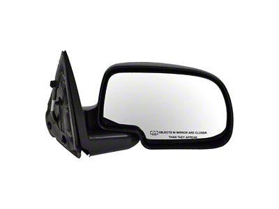 Powered Heated Mirror; Flat Black; Passenger Side (99-02 Sierra 1500)