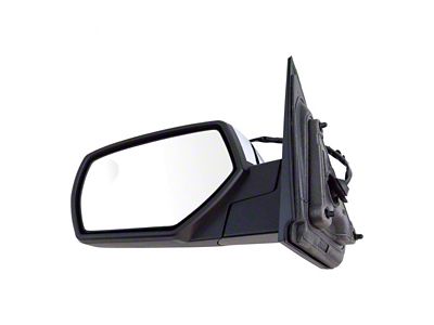 Powered Heated Mirror with Spotter Glass; Chrome; Driver Side (14-17 Sierra 1500)