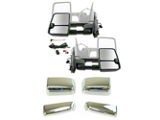 Powered Heated Power Folding Towing Mirrors with Black and Chrome Caps (14-18 Sierra 1500)