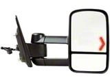 Powered Heated Towing Mirror; Textured Black; Passenger Side (14-18 Sierra 1500)