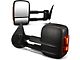 Powered Heated Towing Mirrors with Amber Turn Signals; Black (07-12 Sierra 1500)