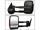 Powered Heated Towing Mirrors with Amber Turn Signals; Black (07-12 Sierra 1500)