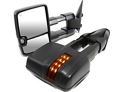 Powered Heated Towing Mirrors with Amber Turn Signals; Black (99-06 Sierra 1500)