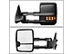 Powered Heated Towing Mirrors with Smoked Turn Signals; Black (99-06 Sierra 1500)