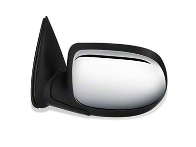 Powered Mirror; Driver Side; Black (99-02 Sierra 1500)