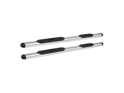 Premier 4 Oval Nerf Side Step Bars with Mounting Kit; Stainless Steel (19-24 Sierra 1500 Crew Cab)