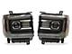 PRO-Series Projector Headlights; Black Housing; Clear Lens (14-18 Sierra 1500)