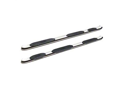 Westin Pro Traxx 5-Inch Wheel-to-Wheel Oval Side Step Bars; Stainless Steel (19-24 Sierra 1500 Crew Cab)