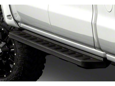 Go Rhino RB10 Running Boards; Protective Bedliner Coating (19-24 Sierra 1500 Double Cab)