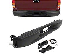 Rear Bumper; Black (99-06 Sierra 1500 Fleetside)