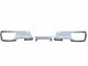 Rear Bumper Cover; Olympic White (19-24 Sierra 1500 w/ Factory Dual Exhaust)