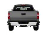 Rear Bumper Cover; Pre-Drilled for Backup Sensors; Gloss White (14-18 Sierra 1500)