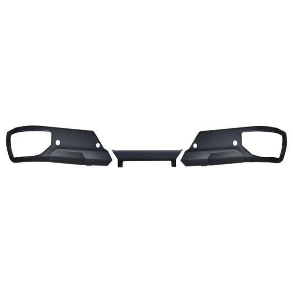 Sierra 1500 Rear Bumper Cover; Pre-Drilled for Backup Sensors; Matte ...